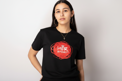 HERStory Black Tee